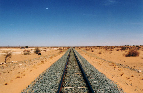 Rails in the desert